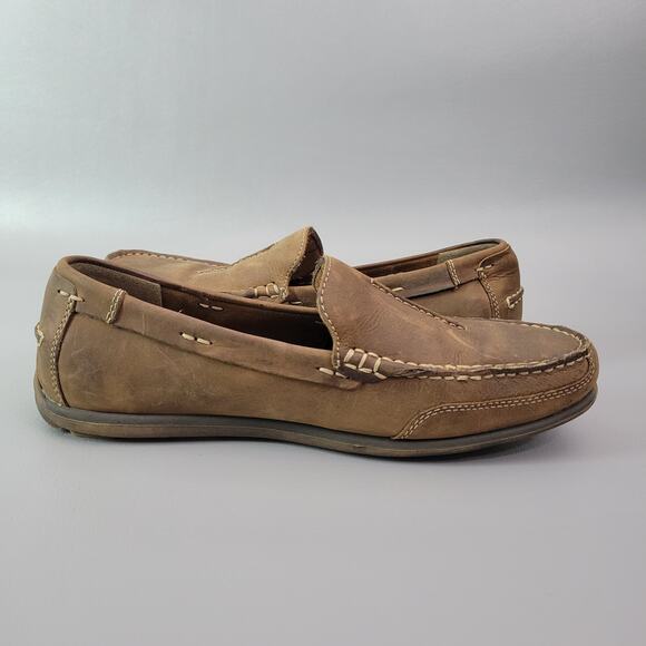 Dockers Men’s Slip On Shoes Micro Suede Memory Foam Size 9.5 Casual Brown - Picture 3 of 10
